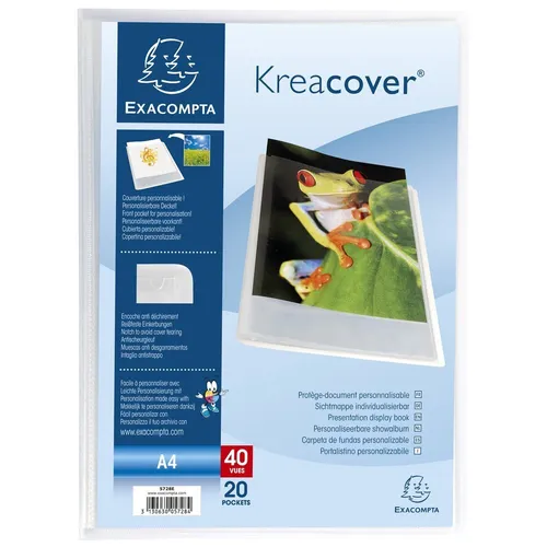 EXACOMPTA Sichtbuch DIN A4 PP kristall transparent inkl. 20 Hüllen