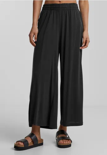Urban Classics Damen Hose Ladies Modal Culotte, lässige Marlene Hose für Frauen - Lässige 3/4-Culotte mit weitem Schnitt für optimale Bewegungsfreiheit. Hergestellt aus hochwertiger Modal-Polyester-Mischung für ein angenehmes Tragegefühl. Elastisches Gummiband sorgt für perfekten Sitz. Erhältlich in Größen XS-5XL.