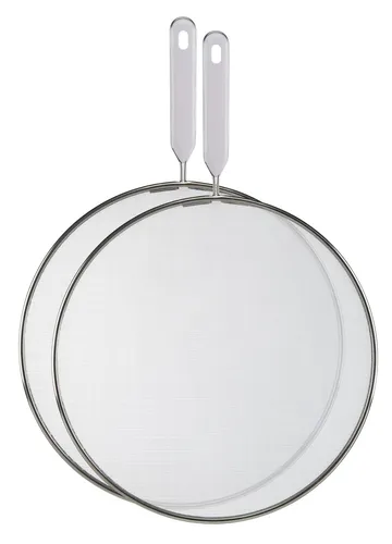 2er Set Pfannen Spritzschutz Set Spritzschutzdeckel Pfannenspritzsieb Deckel