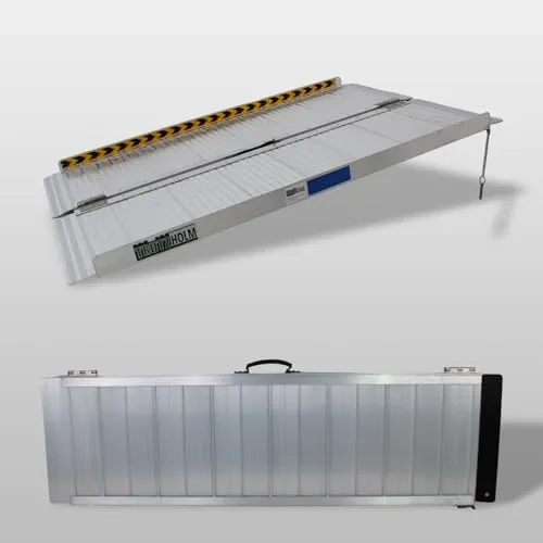 TRUTZHOLM klappbare Rollstuhlrampe 122 cm - Rampen für Rollstühle & Scooter, Traglast bis 272 kg, ideal zum Beladen von Wohnwagen und zum Überwinden von Treppen.