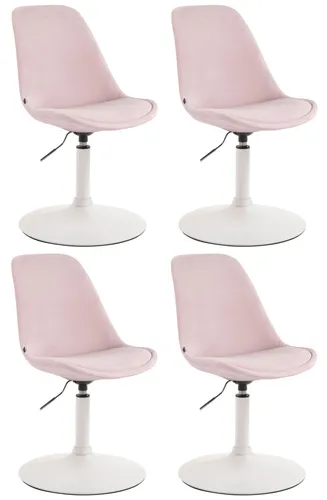 CLP 4er Set Esszimmerstühle Maverick in lila von CLP