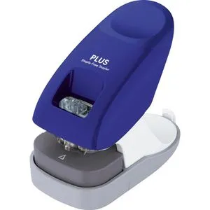 PLUS JAPAN Klammerloses Heftgerät blau von Plus-Japan