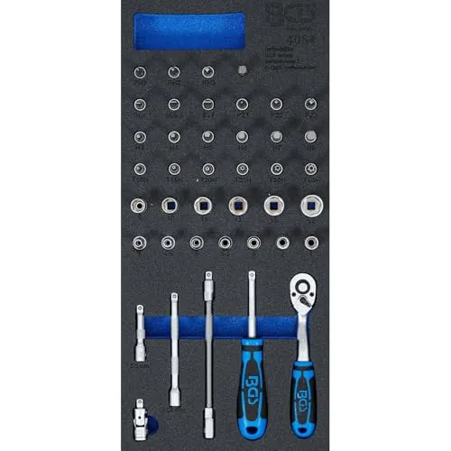 BGS Werkstattwageneinlage 1/3: Steckschlüssel-Satz 41-teilig