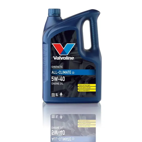 Valvoline Motoröl All-Climate C3 5W-40 872277 - Hochleistungs-Motoröl für ganzjährige Verwendung, bietet optimalen Schutz und Leistung unter allen klimatischen Bedingungen, ideal für moderne Dieselmotoren.