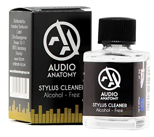 AA Audio Anatomy Nadelreiniger mit Bürste für Tonabnehmer - 30ml - alkoholfrei: Stylus Cleaner with Soft Brush - Alcohol Free - 30 ml Kit