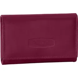 RFID Damen Geldbörse Portemonnaie Geldbeutel Damenbörse Leder 12 Karten Pink (12135) - Rosa