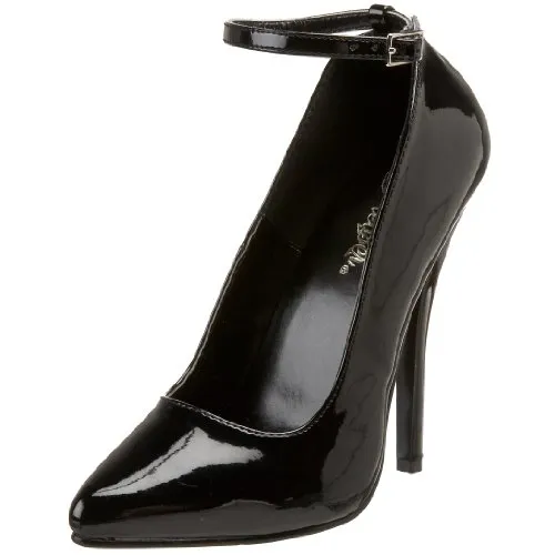 Pleaser Dom431/b, Damen Pumps, Schwarz (Black), 43 EU (10 UK)