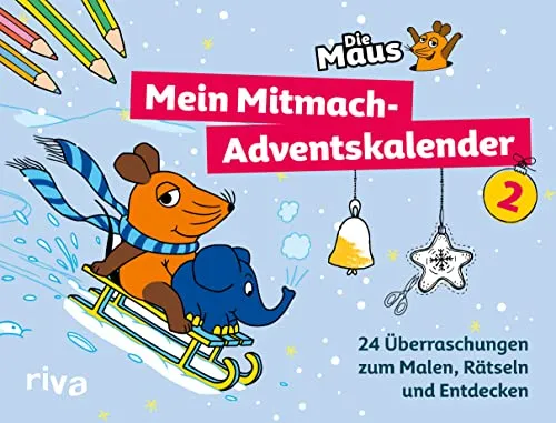 Die Maus – Mein Mitmach-Adventskalender 2 von Riva