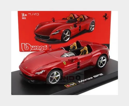 1:43 BURAGO Ferrari Monza Sp2 2018 Red Met BU36913R Modellbau