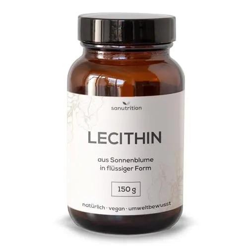Lecithin aus Sonnenblume | 150 g Glas | in flüssiger Form | non-GMO | Nahrungsergänzung, Kochen & Backen | REINLECITHIN OHNE ZUSÄTZE | Ergänzung zur Ernährung | Qualität aus Österreich