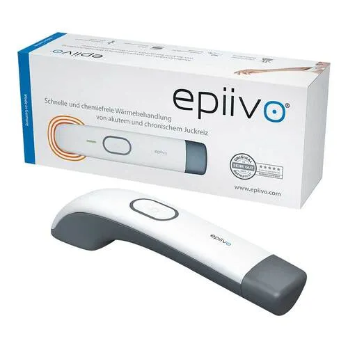 epiivo – Medizinprodukt zur Juckreizbehandlung - Medikamente bei Juckreiz & Ausschlag – Chemiefreie Linderung durch konzentrierte Wärme, dermatologisch getestet und nachhaltig mit USB-Ladefunktion für bis zu 250 Anwendungen.