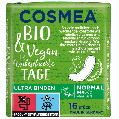 Cosmea Ultra Binden Bio & Vegan Normal ohne Duft 16 Stück