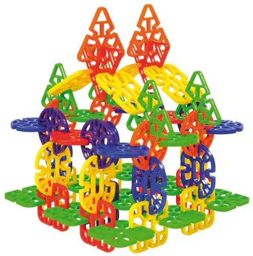 Eduplay 120235 Steckrosetten 216-er Set - Bauspielzeug & Konstruktionsspielzeug, kreatives 216-teiliges Set aus buntem Kunststoff für endlosen Bau- und Spielspaß.