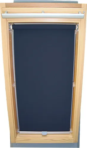 Rollo für VELUX Dachfenster Sichtschutz mit Haltekrallen GGL/GPL/GGU/GPU - MK06 - dunkelblau