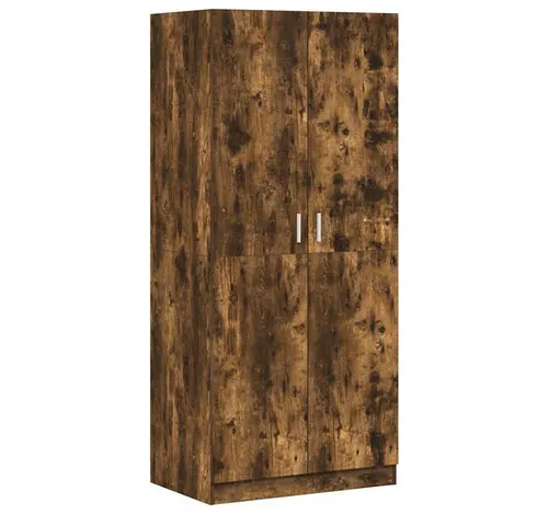 furnicato Kleiderschrank, Braun, Holzwerkstoff, 80x180x52 cm - Stylischer Kleiderschrank für dein Schlafzimmer: Robuste Bauweise aus hochwertigem Holzwerkstoff mit viel Stauraum für Kleidung und Accessoires. Ideal für eine moderne Einrichtung.