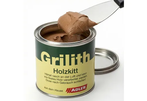 ADLER Spachtelmasse Grilith Holzkitt 200ml, Schnelltrocknend – spart Zeit bei Reparaturen