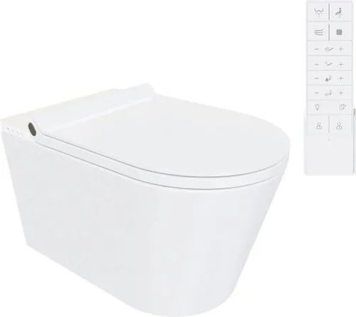 Adoomo Wand Dusch-WC spülrandlos mit WC Sitz