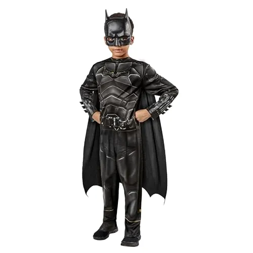 Rubie‘s Offizielles DC The Batman klassisches Kinder-Kostüm, Superhelden-Kostüm für Kinder, Größe L Halloween