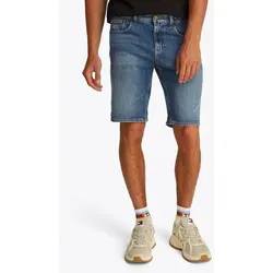 Tommy Jeans Herren Scanton Shorts mit 5 Taschen - Herren-Shorts aus Denim, ideal für den Sommer mit bequemer Passform und stylischem Tommy Jeans Branding. Zeitloses Design mit 5 Taschen für praktische Nutzung.