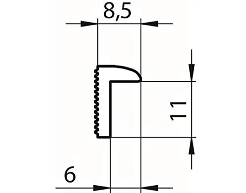 effeff Aufschraubstück Modell 19.4320011 40, Lochabstand 33 mm