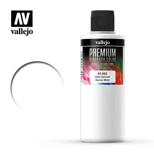 VALLEJO PREMIUM COLOR 63062 MATT VARNISH 200ml