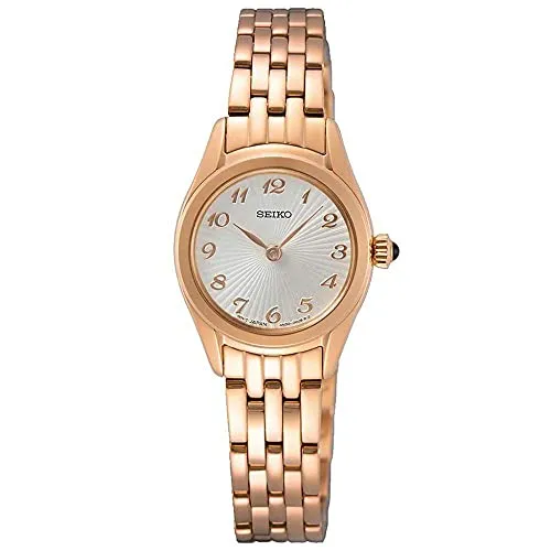 Seiko Damen-Uhr Quarz Edelstahl SWR058P1 - Elegante Armbanduhr für Damen mit kratzfestem Hardlexglas und bis zu 50 Metern Wasserdichtigkeit – ideal für den Alltag und besondere Anlässe.