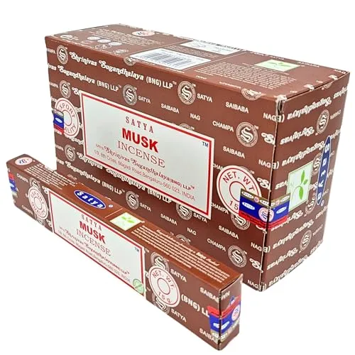 Satya Räucherstäbchen x LAVISA, Meditation, Aromatherapie, Duft (Moschus)