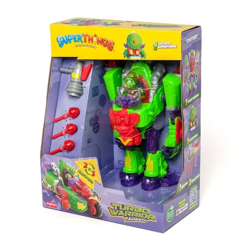 Superthings Turbo Warrior Speed – Verwandelbarer Roboter und Auto