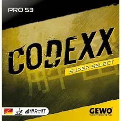 GEWO Belag Codexx Pro 53 SuperSelect rot MAX in rot von Gewo