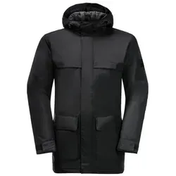Jack Wolfskin Herren Winter Storage M Parka, Schwarz, XL EU - Funktionsjacke mit ausgezeichnetem Wetterschutz, wasserdicht und winddicht, aus recycelten Materialien und atmungsaktiv, bluesign-zertifiziert.