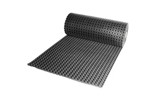 Ringgummimatte Meterware 100x50cm - Schwarz, 16mm Stärke - Dämmstoffe: Vielseitige Ringgummimatte mit stoßdämpfenden Eigenschaften, ideal für Eingänge, Pferdeställe und Werkstätten. Wetterfest, rutschfest und einfach zuschneidbar.