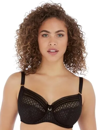 Freya Damen Viva Lace Underwire Side Support Bra BH - Funktionsunterwäsche mit voller Abdeckung und seitlicher Unterstützung für perfekten Halt und Vorwärtsprojektion, ideal für jeden Tag.