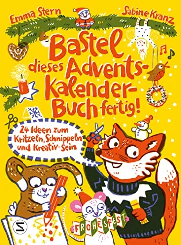 Bastel dieses Adventskalenderbuch fertig - Kreative Ideen für Kinder - Entdecke 24 kreative Ideen zum Schnippeln und Kritzeln im Adventskalenderbuch. Perfekt für Kinder ab 8 Jahren, um die Vorfreude auf Weihnachten spielerisch zu gestalten.