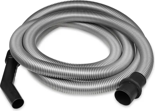 4,90 m Saugschlauch für Kärcher NT Modelle - Hochwertiger Ersatz-Saugschlauch in Silbergrau, fertig montiert mit Griff und Anschluss. Ideal für Nass- und Trockensauger in Werkstatt oder Garage - einfach auspacken und sofort nutzen.