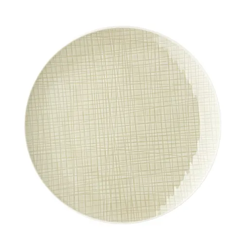 Rosenthal Mesh Cream Teller flach 27 cm - Eleganter flacher Speiseteller aus hochwertigem Porzellan, ideal für stilvolle Tischdekorationen. Durchmesser 27 cm, perfekt für besondere Anlässe oder den täglichen Gebrauch.