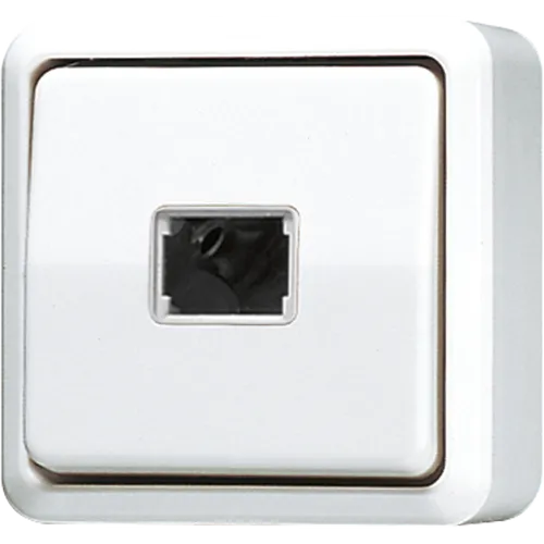 Jung 631AWW Taster, 1-polig Schließer 250 V ~, AP 600, alpinweiß