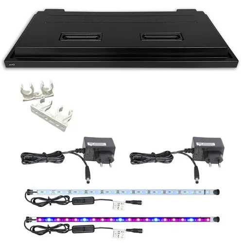 🐠 ZooPaul Terrarium Aquarium Abdeckung LED Beleuchtung 100x40cm Pflanzenlicht