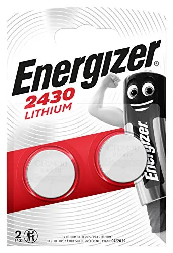 Energizer Lithium CR 2430 Knopfzelle (2 Stück) - 3V Batterie - 10 Jahre lagerfähig