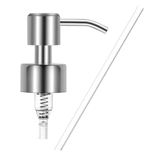 Stück Seifenspender Pumpkopf Ersatzpumpe,Seifenspender Pumpe,Seifenspender Aufsatz für Flaschen,Seifenspender Pumpe,Seifenpumpe,Seifenpumpe Edelstahl für 28 mm Gewinde Flasche Seifenspender 1