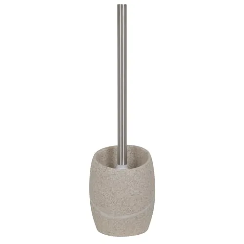 MSV Bad Serie Malua WC Bürste Toilettenbürste Klobürste WC Garnitur Steinpotik Beige
