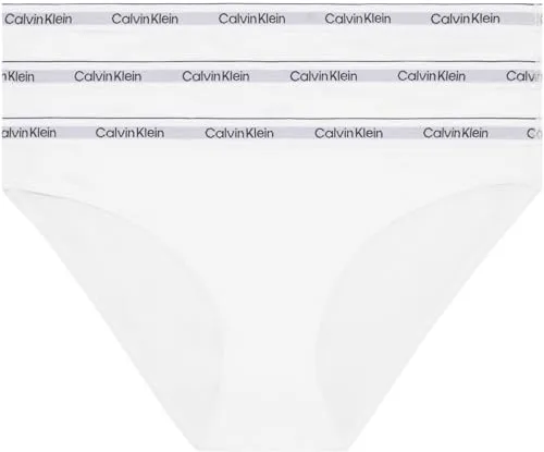 Calvin Klein Damen 3er Pack Slips Bikini Form - Funktionsunterwäsche aus hochwertiger Baumwolle mit Stretch, für ultimativen Komfort und perfekten Sitz, ideal für den Alltag.