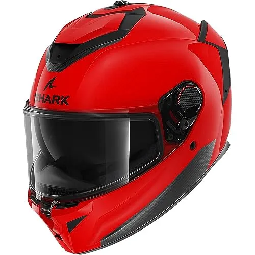Shark Spartan GT Pro Blank Helm, rot, Größe M für Männer in rot von Shark