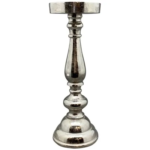 Exner Kerzenhalter Gros, Silber, 14x14x36 cm - Eleganter Kerzenhalter aus hochwertigem Material, ideal für stilvolle Dekoration. Perfekt für stimmungsvolle Abende und besondere Anlässe.