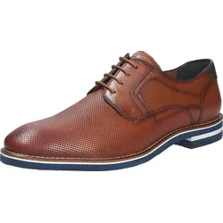 Ara Herren Schnürschuh LEON braun Größe EUR 40 - Eleganter Schnürschuh LEON von Ara aus hochwertigem Glattleder, ideal für breite Füße (weite G). Mit atmungsaktivem Futter und auswechselbarem Fußbett für hohen Tragekomfort. Perfekt für Büro und besondere Anlässe.