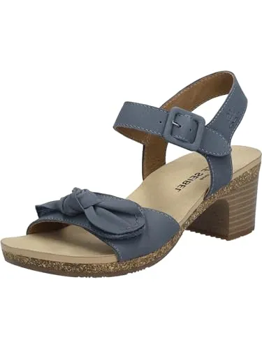 Josef Seibel Damen Sandaletten Grace 11 - Elegante Riemchensandalen aus Nubukleder, ideal für den Sommer mit einem bequemen Blockabsatz von 5,5 cm. Perfekt für normale Fußbreiten (Weite G) und hohe Flexibilität durch Strobel-Machart.