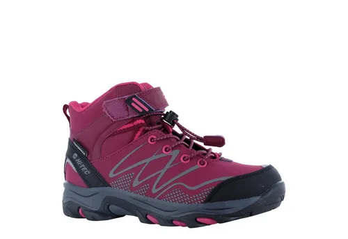 HI-TEC Blackout Mid Stiefel, Dark Rose Fuchsia, 37 EU - Wanderschuhe mit Softshell-Obermaterial für extremen Komfort und Dri-Tec Membran für trockene Füße. Ideal für Abenteuer in jedem Wetter!