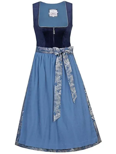 MarJo Damen Midi Dirndl IRSEE blau 42 in blau von MarJo