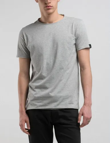 Replay Herren M3590a T-Shirt - M08 Light Grey Melange - T-Shirts für Herren, aus reiner Baumwolle für hohen Tragekomfort und Atmungsaktivität, ideal für einen lässigen Look.