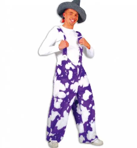 Kostüm Kuhhose Plüsch lila - Größe L (KAR)