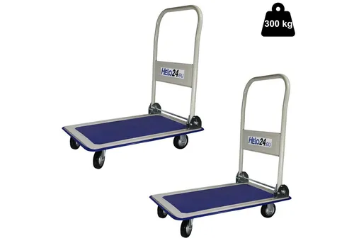 Klappbarer Plattformwagen 300kg - Transportwagen für schwere Lasten - Transportgeräte & Rampen: Tragfähigkeit von 300 kg, klappbar für platzsparende Lagerung und ergonomische Deichsel für einfachen Transport.